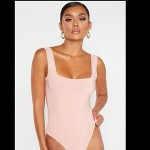 Express Blush SquareNeck Bodysuit